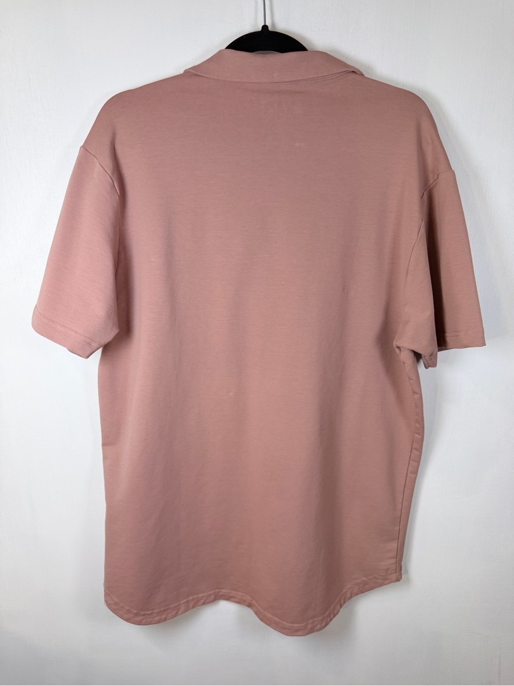 BYLT Premium Basics LUX Men’s Short-Sleeve Zip Front Polo Dusty Rose Sz L - Picture 6 of 12